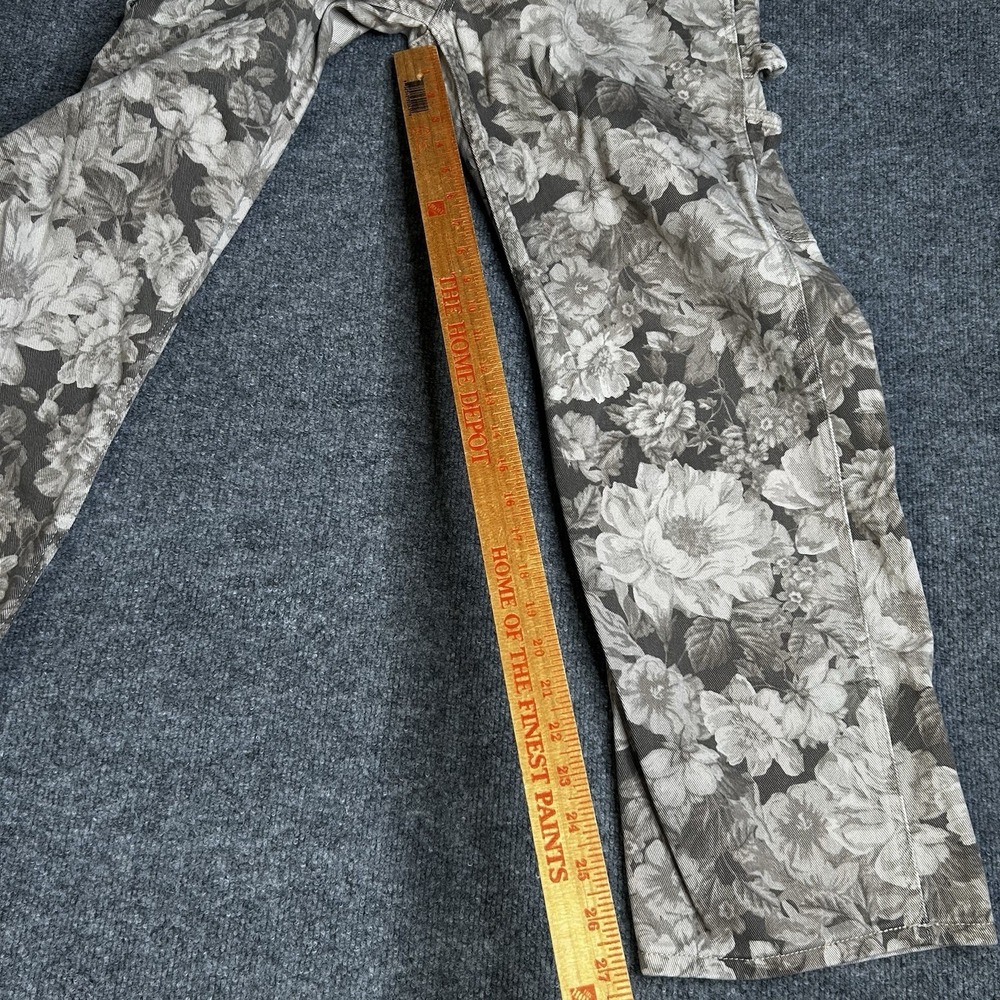 Pacsun Milo Floral Cotton Carpenter Pants Womens Size 29x30 Baggy - Picture 6 of 9